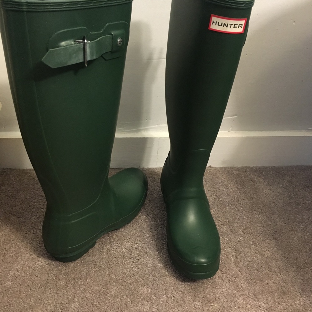 Hunter boots size 5 women’s green